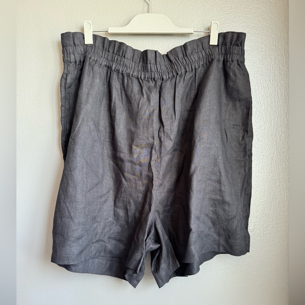 High Waisted Linen Shorts, size 2x
